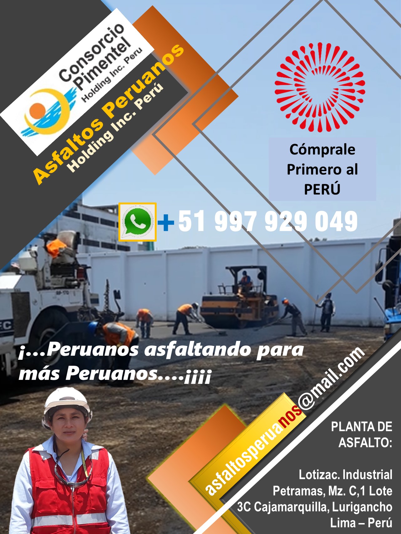 Asfalto en Caliente Obras Viales Tren de Asfalto Perú 2023